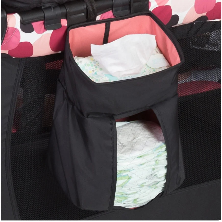 Dotty Infant Pink Center, Play Resort Spacious Nursery Portable Trend Baby Elite