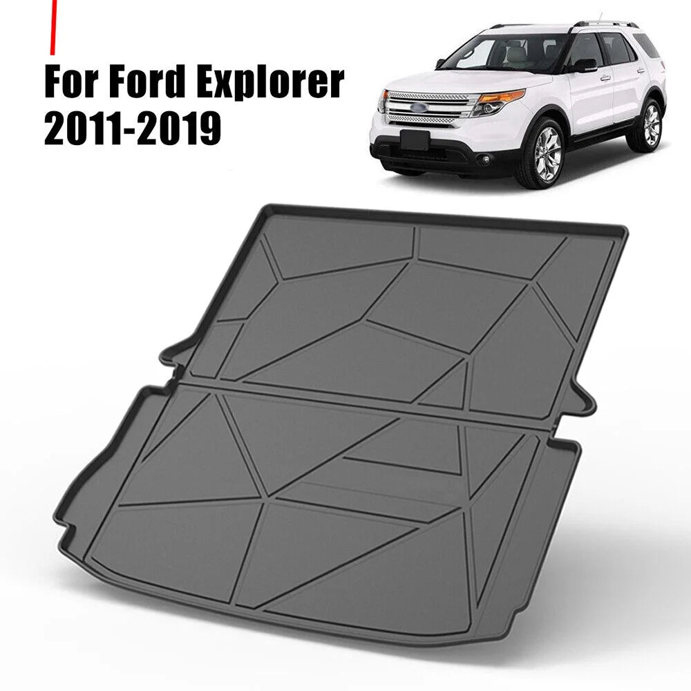 Explorer 2011-2019 for Trunk Mats Cargo Models TPO Custom 7-seats Non Waterproof Ford Liner