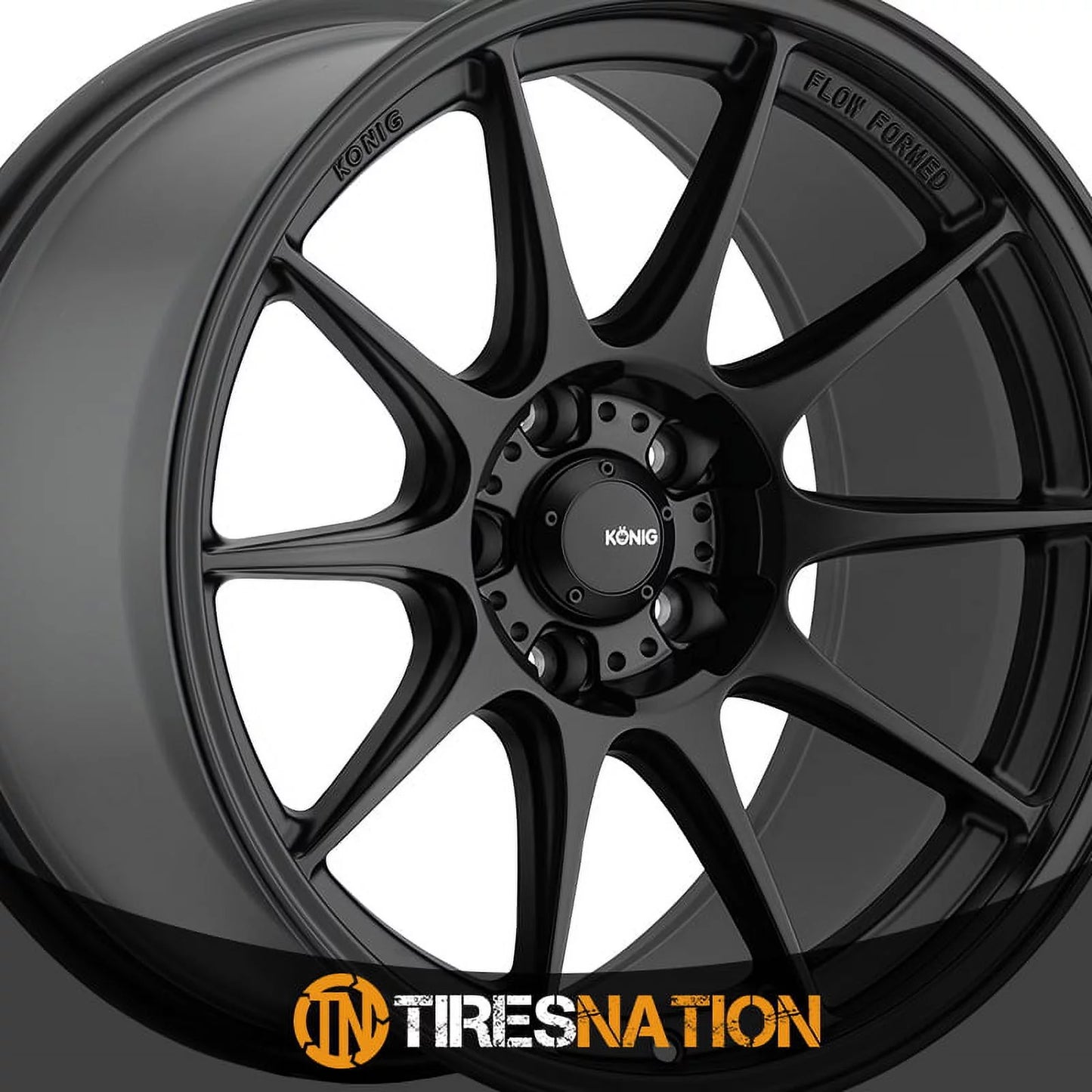 Semi-Matte Black Wheel Konig 5x100 +40et 17x9 Dekagram 57B