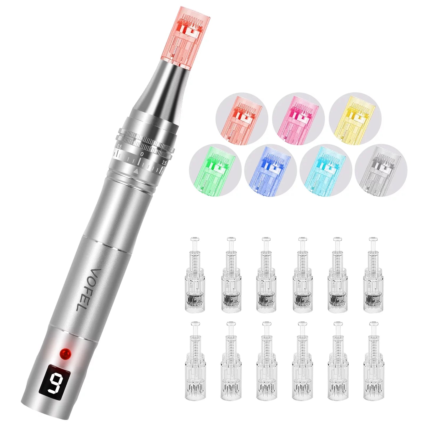 Wireless Beauty Replacements 12 with Pen Multi-Function Pcs Professional Care Electric Pen Skin for