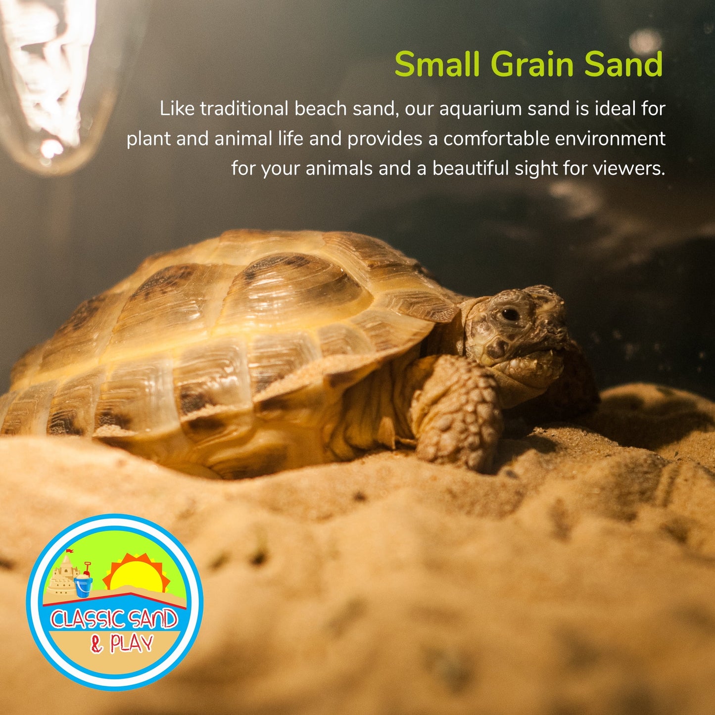 Sand Yellow for CLASSIC lb. Tanks, Natural SAND & Saltwater 40 and Freshwater Aquarium PLAY