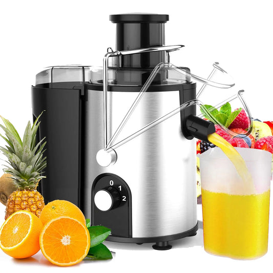 and High Vegetables Anti-Drip Yield - Machines - Included Juice Brush Fruits & Catcher Juicer Centrifugal for