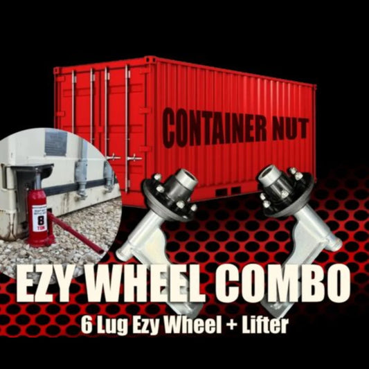 Combo, + Wheels EZY Bundle Wheels Nut Wheels 6-Lug Made in + Shipping Tires EZY Shipping 5-Piece Jack USA, Container Container Container Trailer Lug