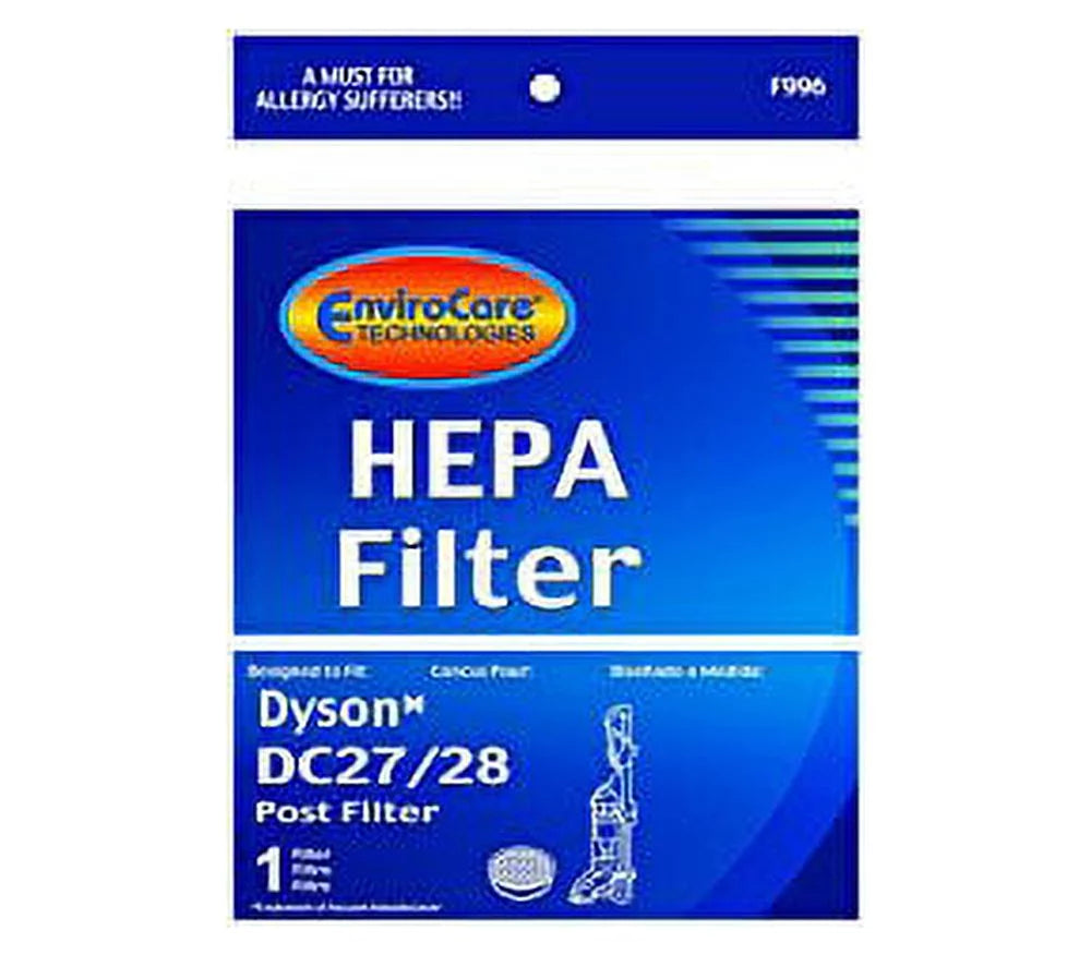 Exhaust Post DC28 91591603 Filter Total 1/2 Allergy DC Case 27, (25)Dyson Clean Model & Vacuums HEPA Motor DC Animal 28 Upright Fits #915916-03 DC27