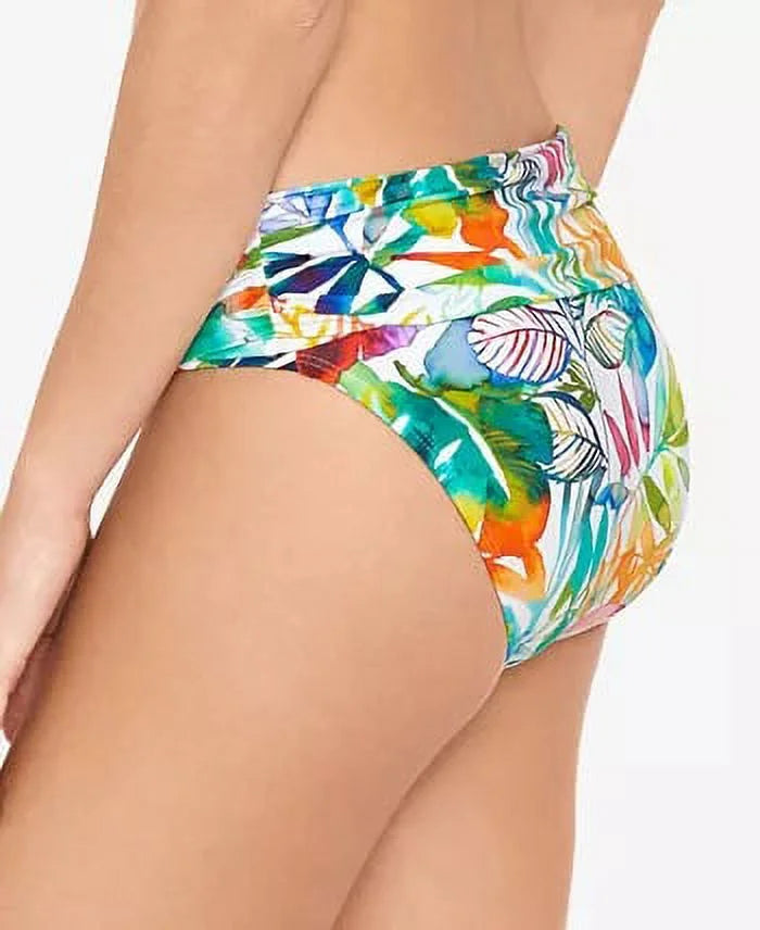 Bottoms Banded Caribbean 8 LAUREN Shirred Multicolored RALPH Hipster LAUREN Wide Tropical