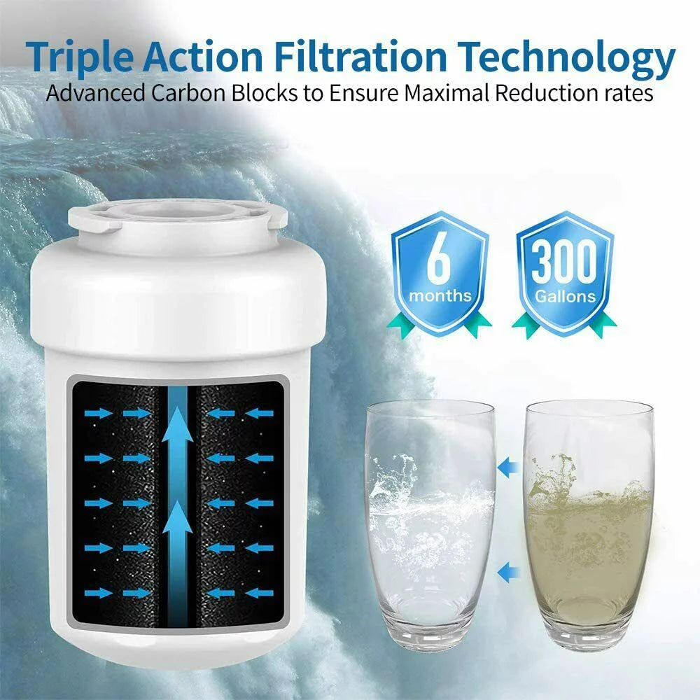 with Replacement MWF, Water Filter Water MWFA,GWF, PCS SmartWater Filter Refrigerator MWFP, ,Compatible 6 MWF for GWFA MWFINT, Fridge