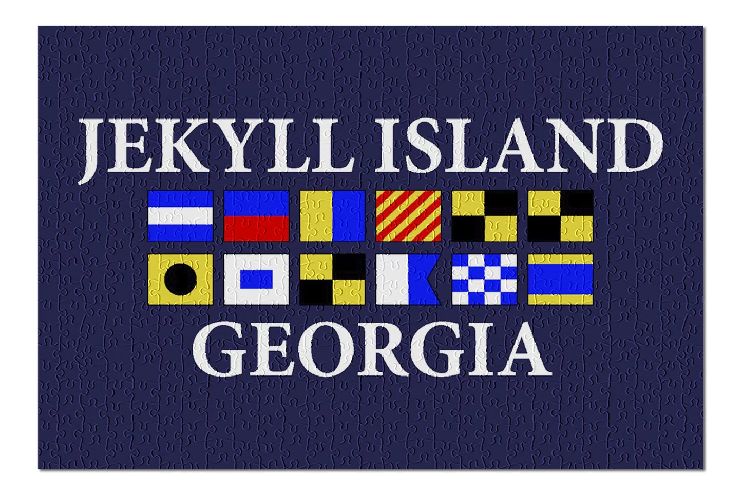 500 USA) Family, Premium Adults and Jigsaw Piece inches, Island, Flags Georgia, Jekyll Puzzle Nautical Made (19x27 for in