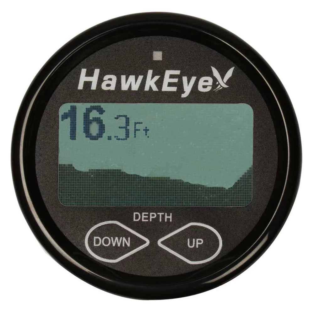 with Sounder with In-Dash Water and Temperature Transducer Hawkeye Air Depth