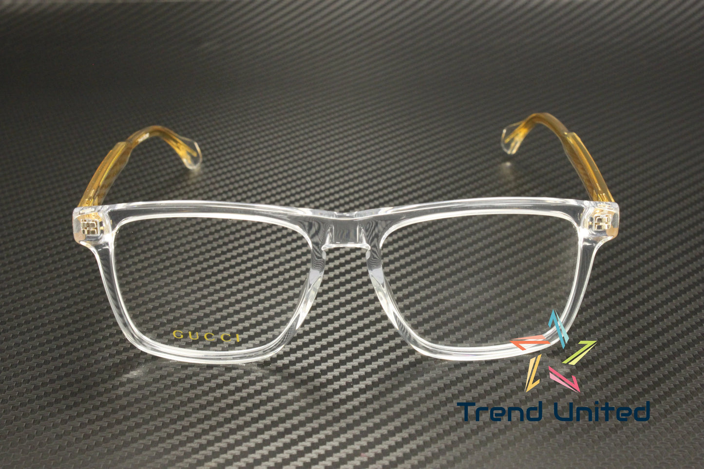 Rectangular Lens GG0561ON 005 54 Crystal mm Demo Eyeglasses Men's GUCCI Squared