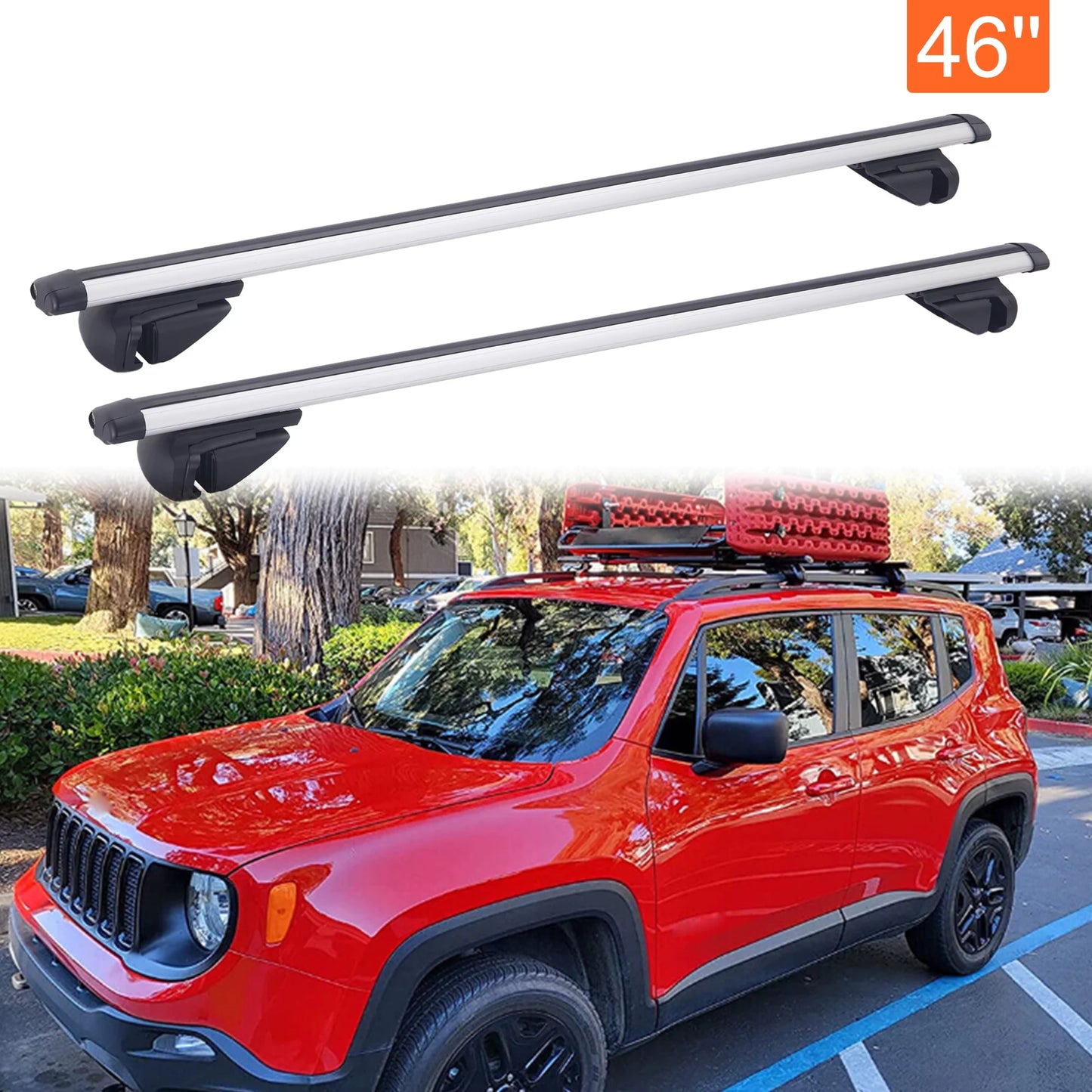 Wagon For Cargo Roof Rack Top 46" Car Cross Bar Subaru Outback Bicycle Carrier