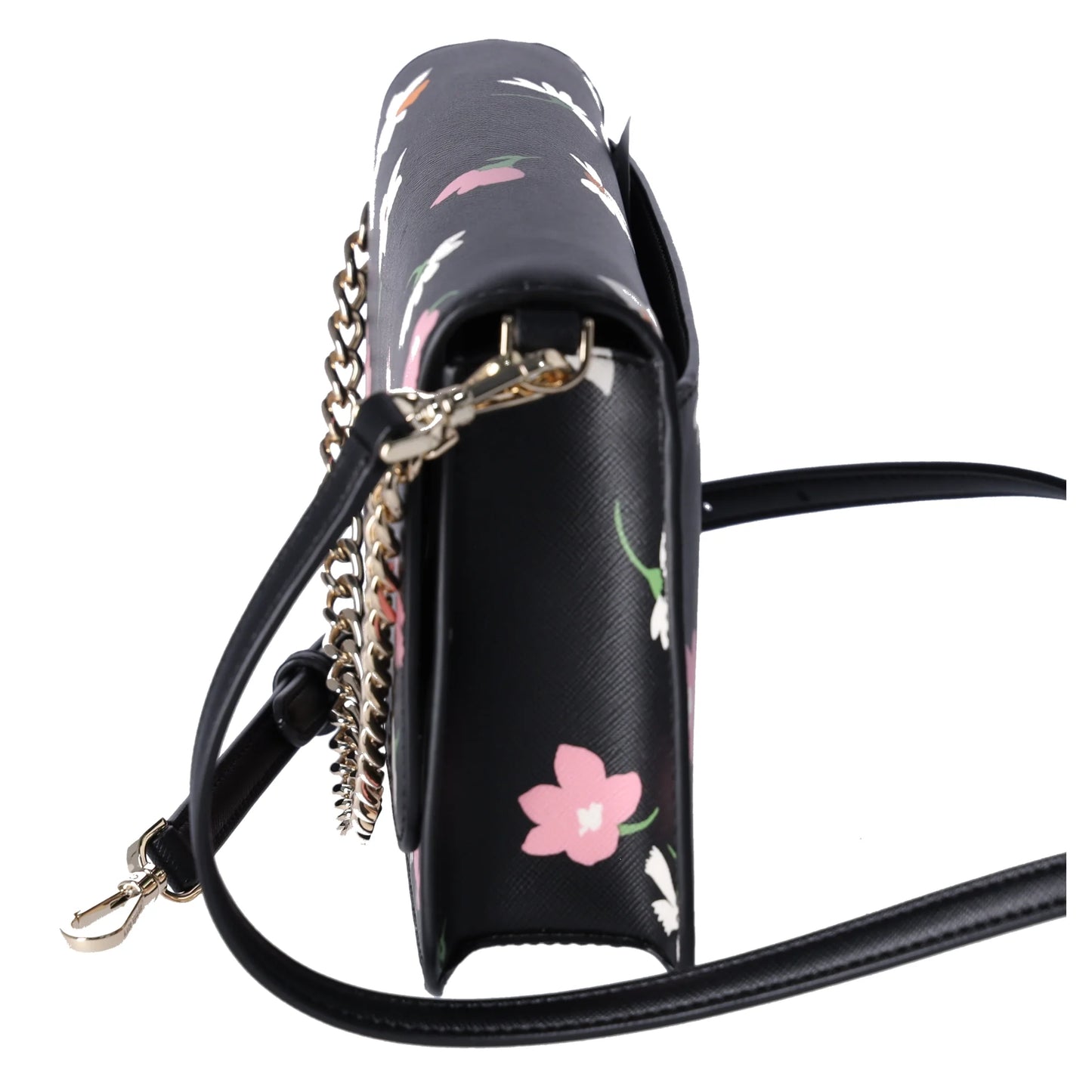 Spade Floral Crossbody KF441 Convertible Black Madison Kate Waltz Flap