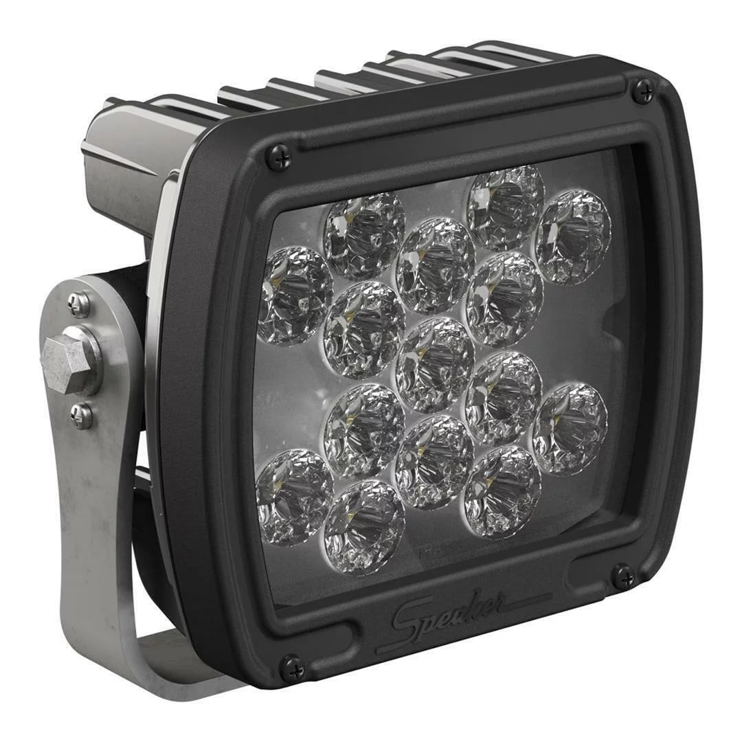 1300581 Beam in. Black 526F Square Light, Speaker 24V JW LED Flood 6