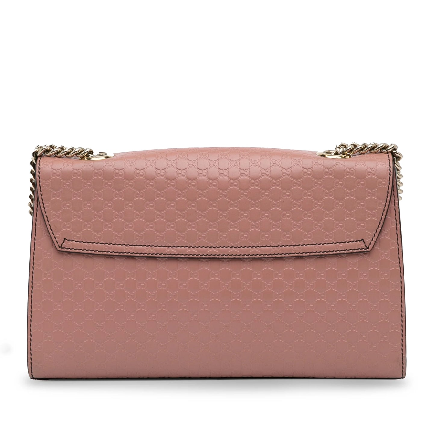 Pink Calf Leather Unisex Gucci Medium Microguccissima Bag Shoulder Emily Authenticated Pre-Owned (Good)