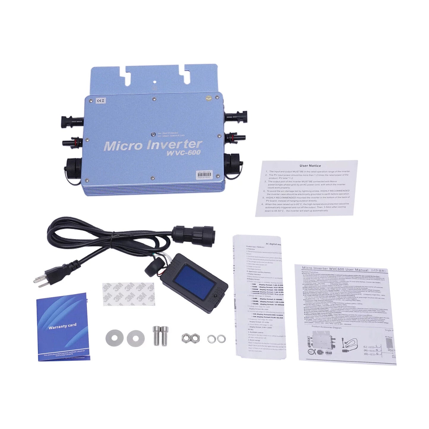 DC SHZICMY Grid to Micro Wave Sine Pure MPPT 110V AC Tie Waterproof Inverter Solar 600W