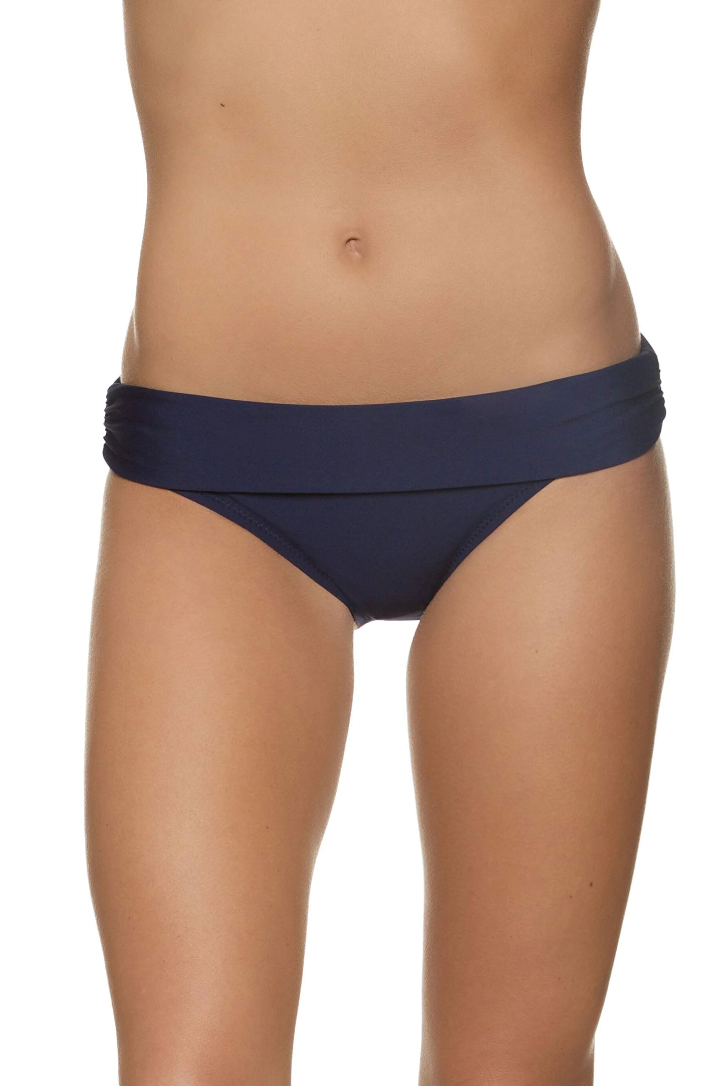 Women's Jon Medium Swimwear Hipster Navy Bottoms Helen Size Fold-Over