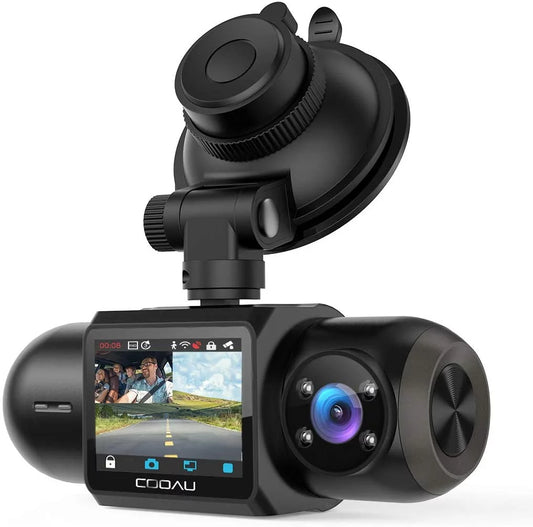 and with Dash Dual LEDsG-Sensor, Wi-Fi Recording (D30) Uber Front IR Cam, GPS Mode, Inside Parking Infrared Sensor, Recorder Loop Built-in Sony 4 Night Vision, Camera FHD Supercapacitor, Car 1080P