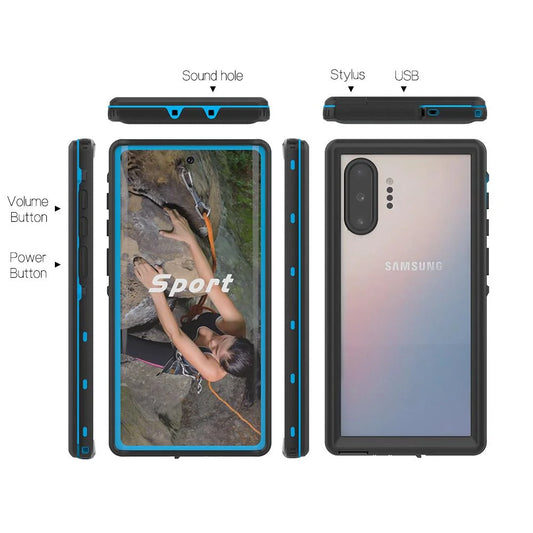 Note10 Waterproof Samsung Military Screen Full Built Waterproof for 12FT Case Plus In Shockproof Protector IP68 Galaxy