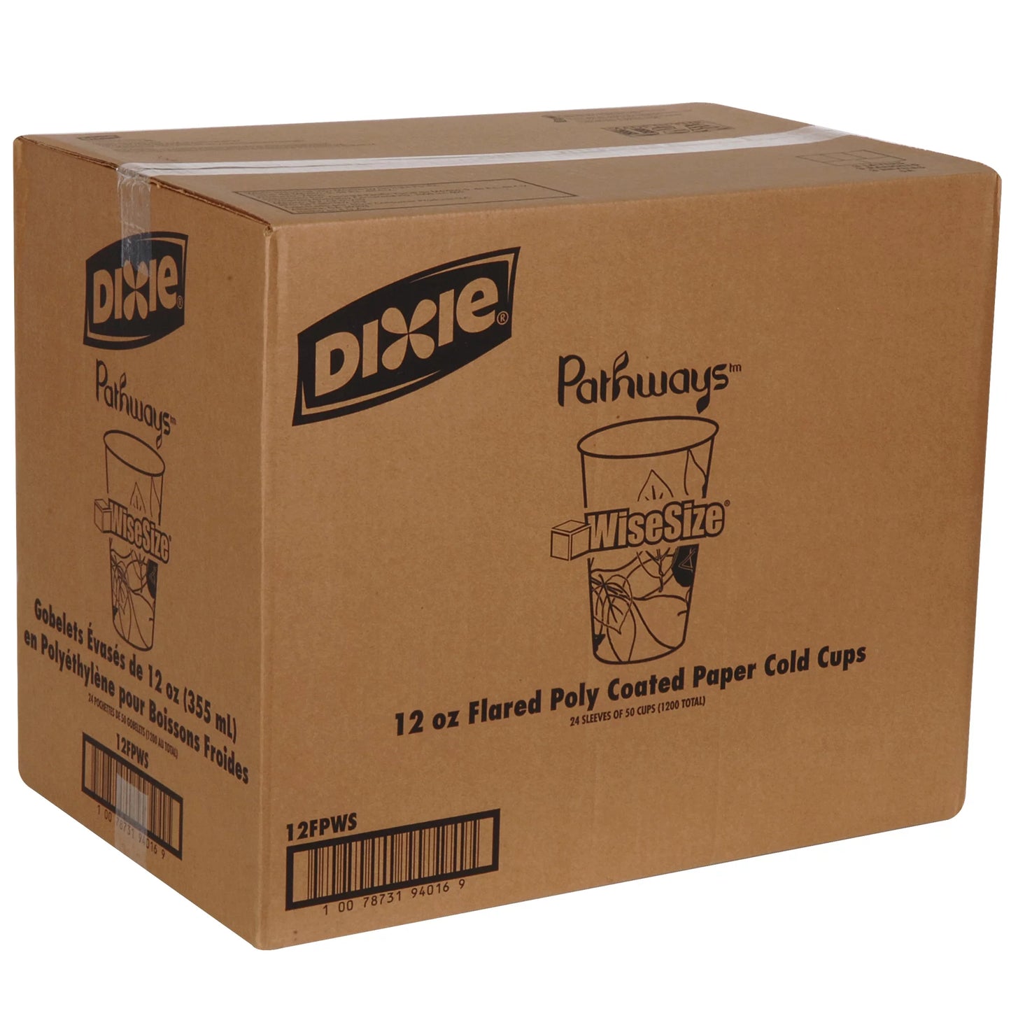 1,200 Polycoated Count by Per oz. Pathways, (12FPWS) Paper Cold 12 (50 Cup Sleeve, Per Cups PRO (Georgia-Pacific), Case) 24 Dixie® Sleeves GP