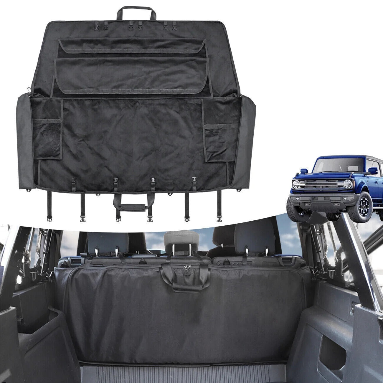 Soft 600D Accessories Bronco Window Ford Storage Top Bag 2022 2021 Organizer for