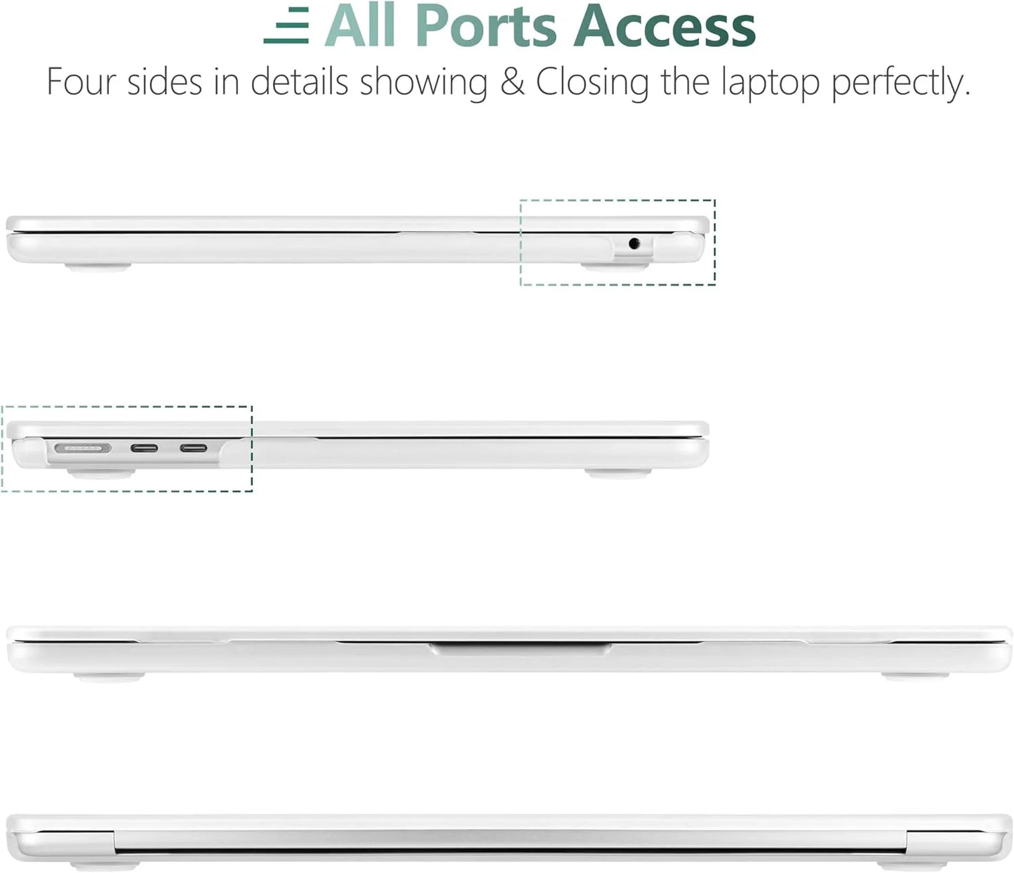 with Hard with Case & inch 13.6 Shell 2022 Keyboard MacBook Cover DONGKE Case M2 Air Compatible A2681, 2023