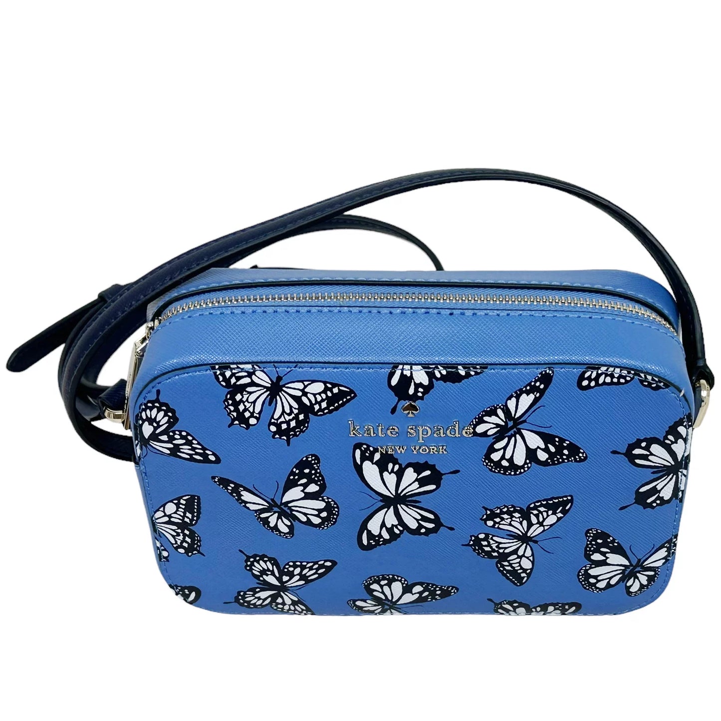 Mini Butterfly Sky Multi Kate Camera Zip Blue Staci Spade Crossbody Bag