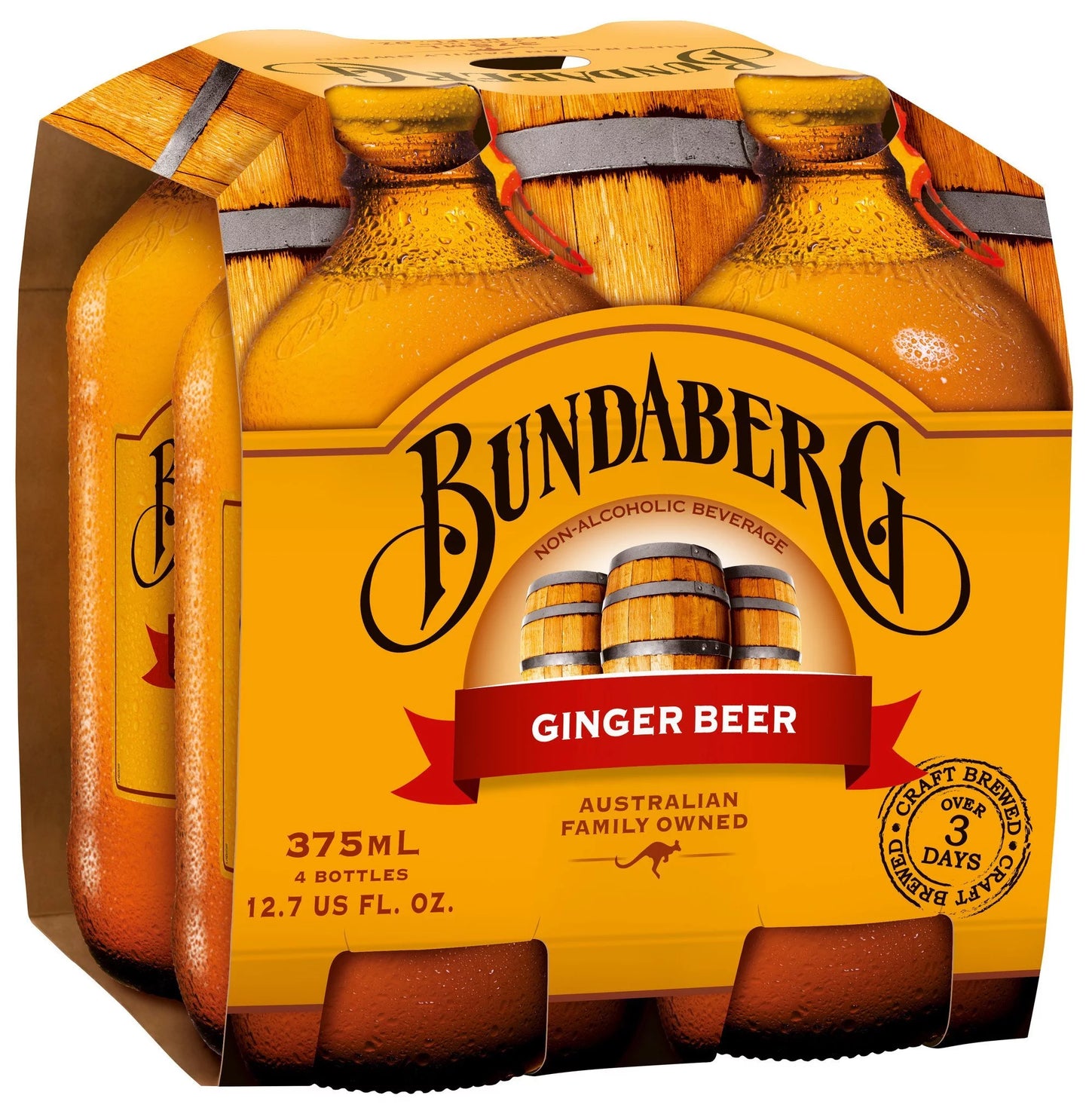 Ml Beer, 375 Bundaberg (Pack of 6) Ginger