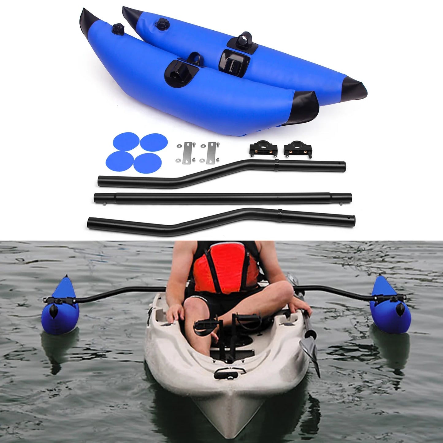 Tuyya Eryue Float Arms Boat Kit Huiop Float,Boat Arms Sidekick Spirastell With With Sidekick Sidekick Float Stabilizer Float Float Rod Inflatable With Rod Kayak Float Pvc Stabilizer Zdhf Qisuo