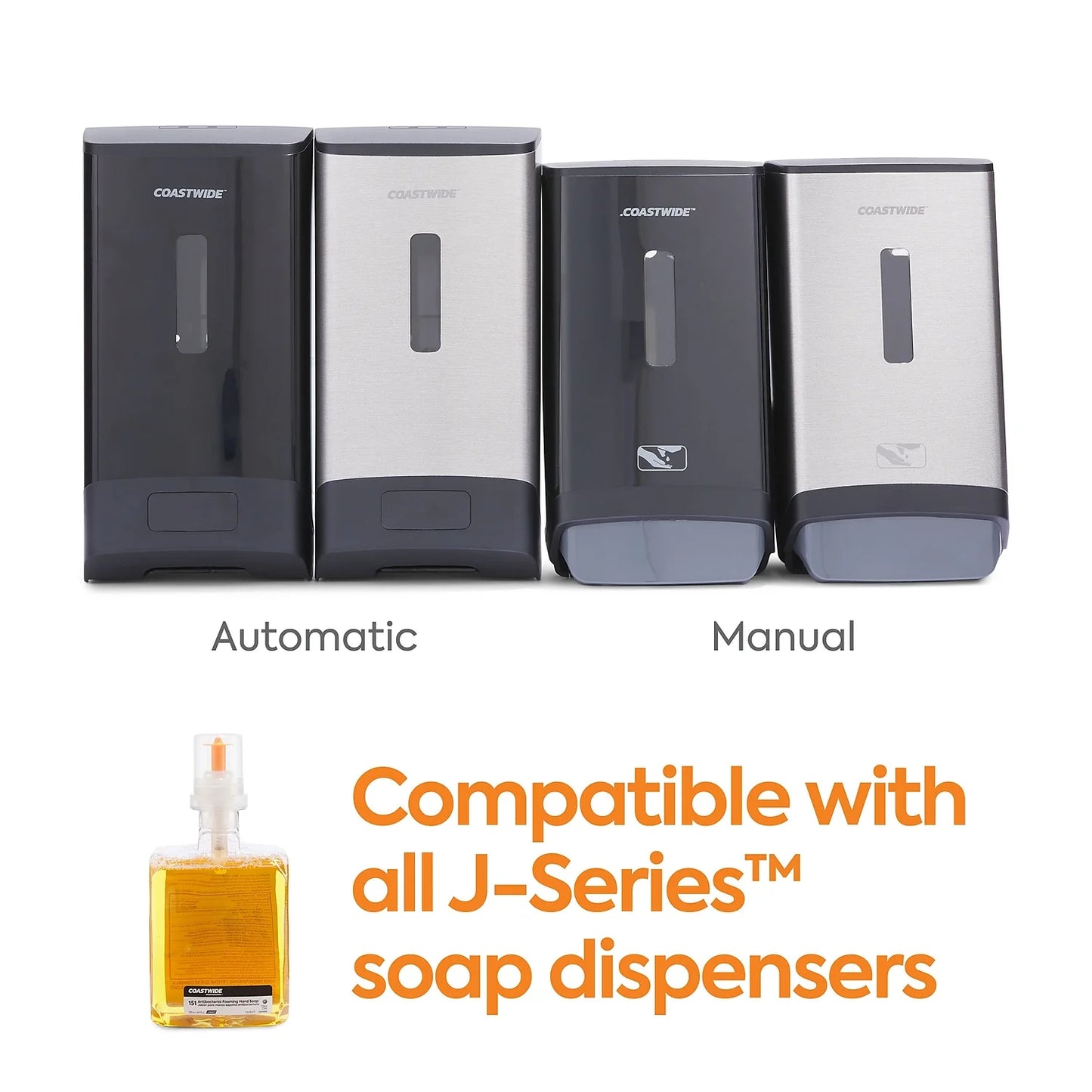 mL 2/Carton CWJSR-CIT 1200 Citrus Antibacterial Soap Foam J-Series Hand COASTWIDE