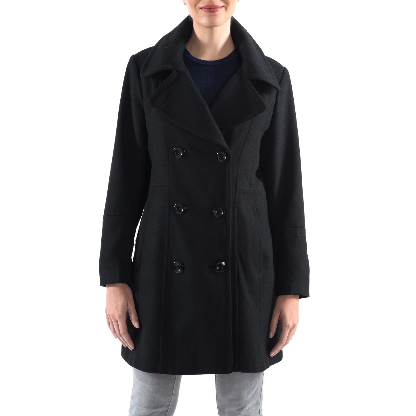 Norah Swiss Breasted Coat Wool Double Womens Jacket Peacoat Alpine Overcoat