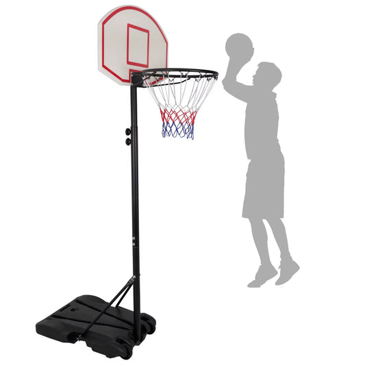 Adjustable Wheels Portable -7 Black Basketball Basketball Hoop FT W/ Stand Height ZENY 4