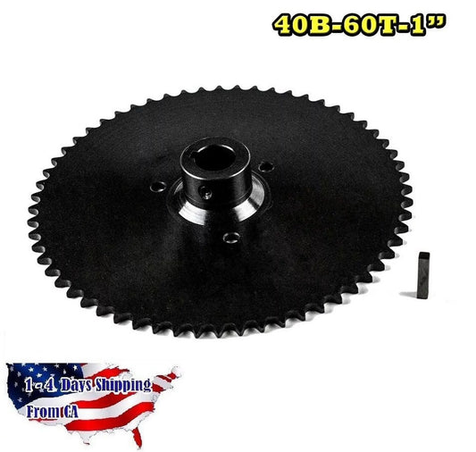 41 Chain Roller Axle Live 60 Sprocket Go 1" Kart 40 for 40B60T Teeth Bore 420