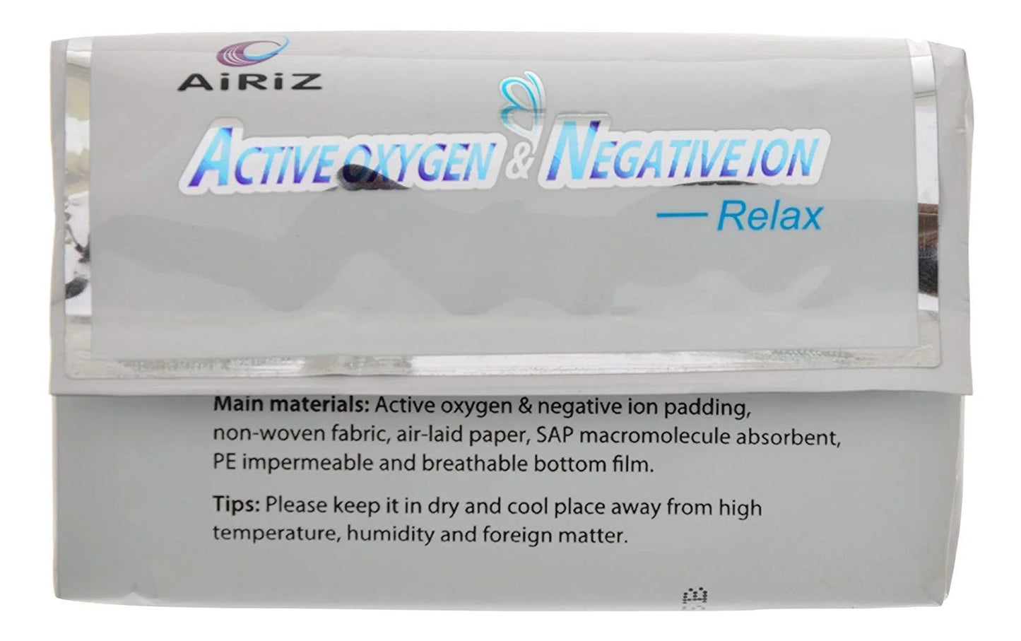 10 Night -(80 Ion Sanitary For Sanitary Napkin/Pad Active Pack) Relax Cotton Pads Oxygen Use Soft In Napkin & Airiz Negative