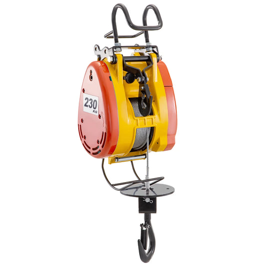 Winch 1 Overhead Length Phase Capacity Electric Electric Rope Remote VEVOR with 507lbs 110 with Crane 230kg Pulley Trolley System Wire Volts Electric Steel Hoist Lift Control 98ft/30m