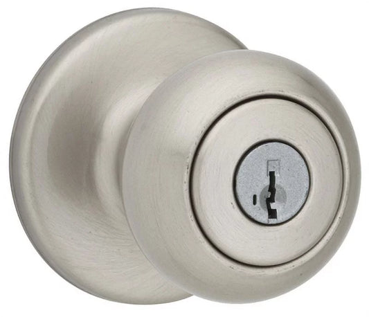 Kwikset Lockset Satin Entry Finish Each Security C, Cove Smart Key Nickel