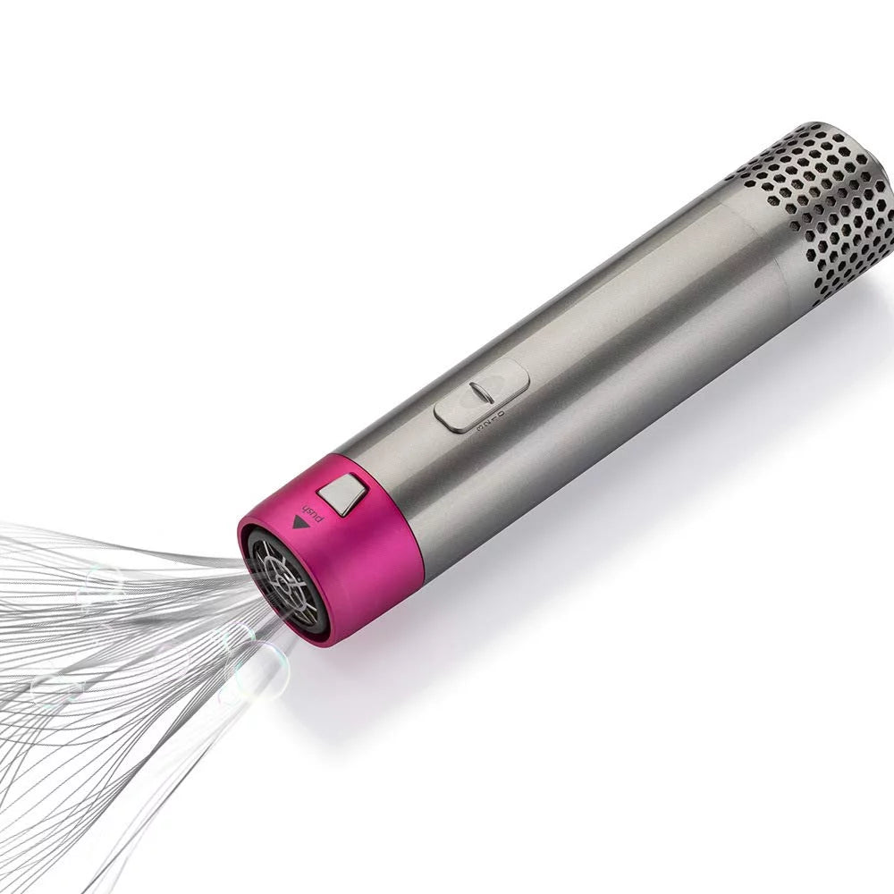 with Hair Brush and Dryer Ionic Color: Hair Brush for 5-in-1 Brush - Negative Dryer Blow Automatic Heads - Straightening GreyRed Curling Detachable Electric Styler Styling,