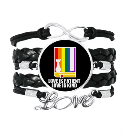 Love Love Kind Rope Leather Accessory Wristband Is Is Patient Bracelet Twisted Knitting Love