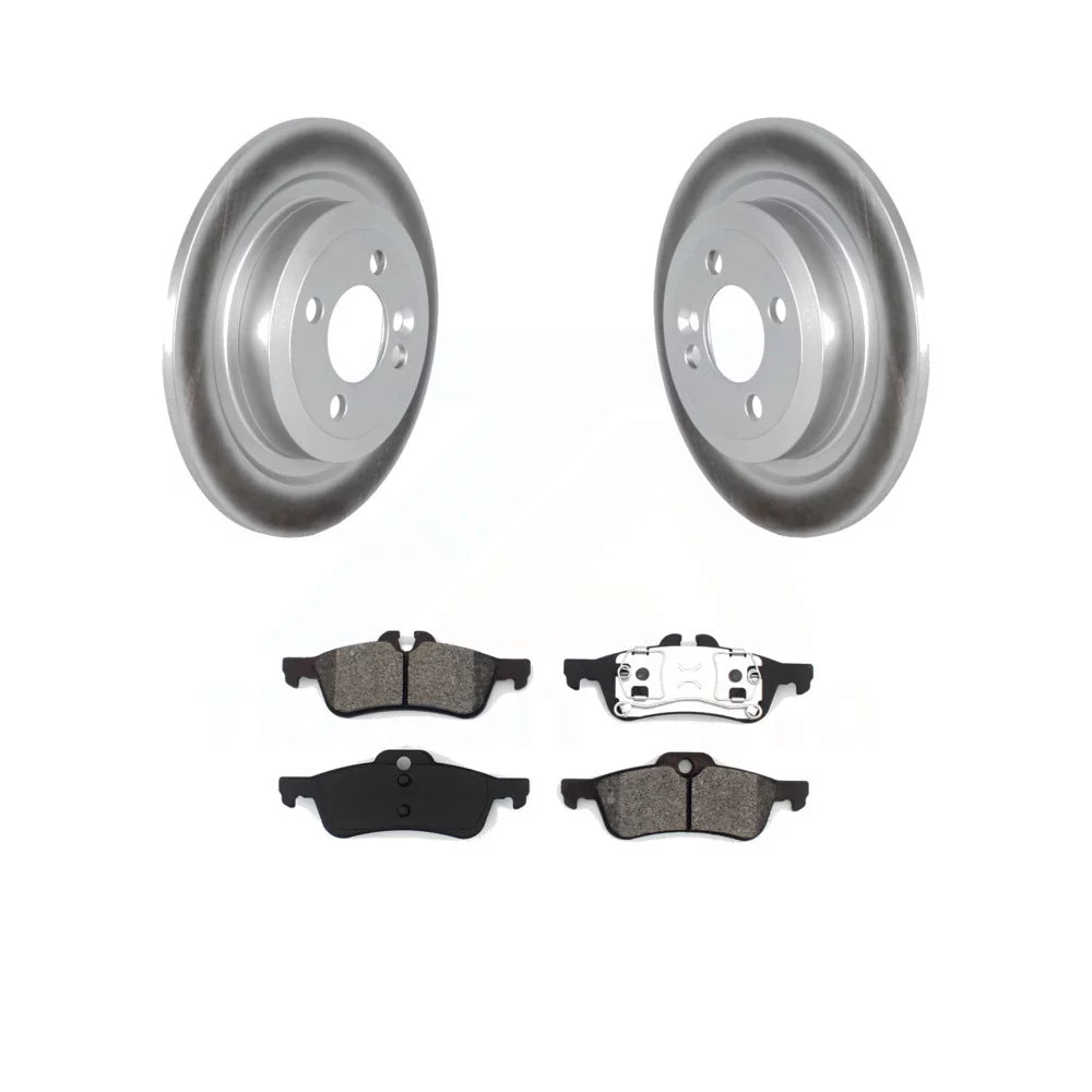 Mini Brake Auto Coated Diameter 2007-2008 Cooper Kit Convertible Rotor Rear Transit With - And For Disc Semi-Metallic 280mm Rotors Pads KGS-102310