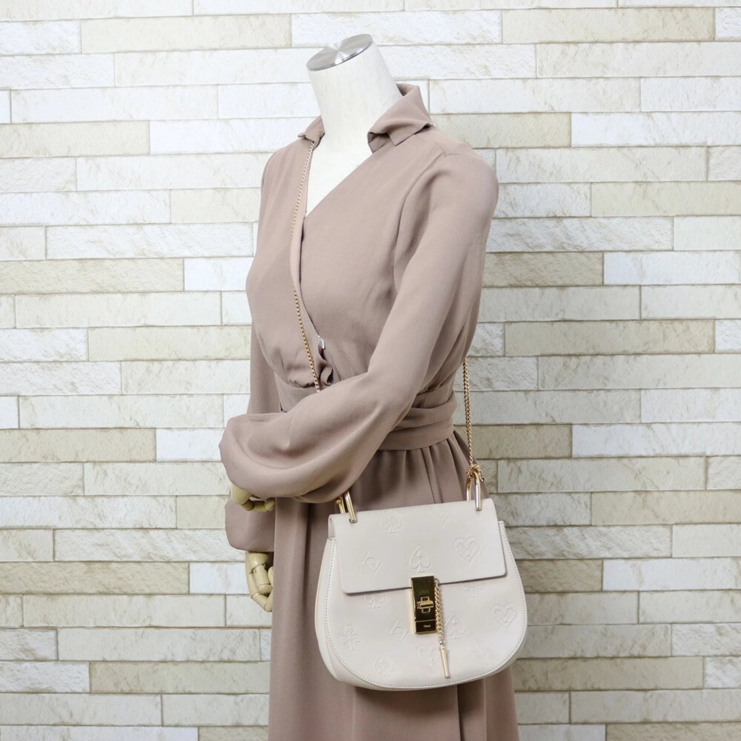 Pre-Owned Shoulder Ladies (Fair) Beige Bag Chloé Chloe