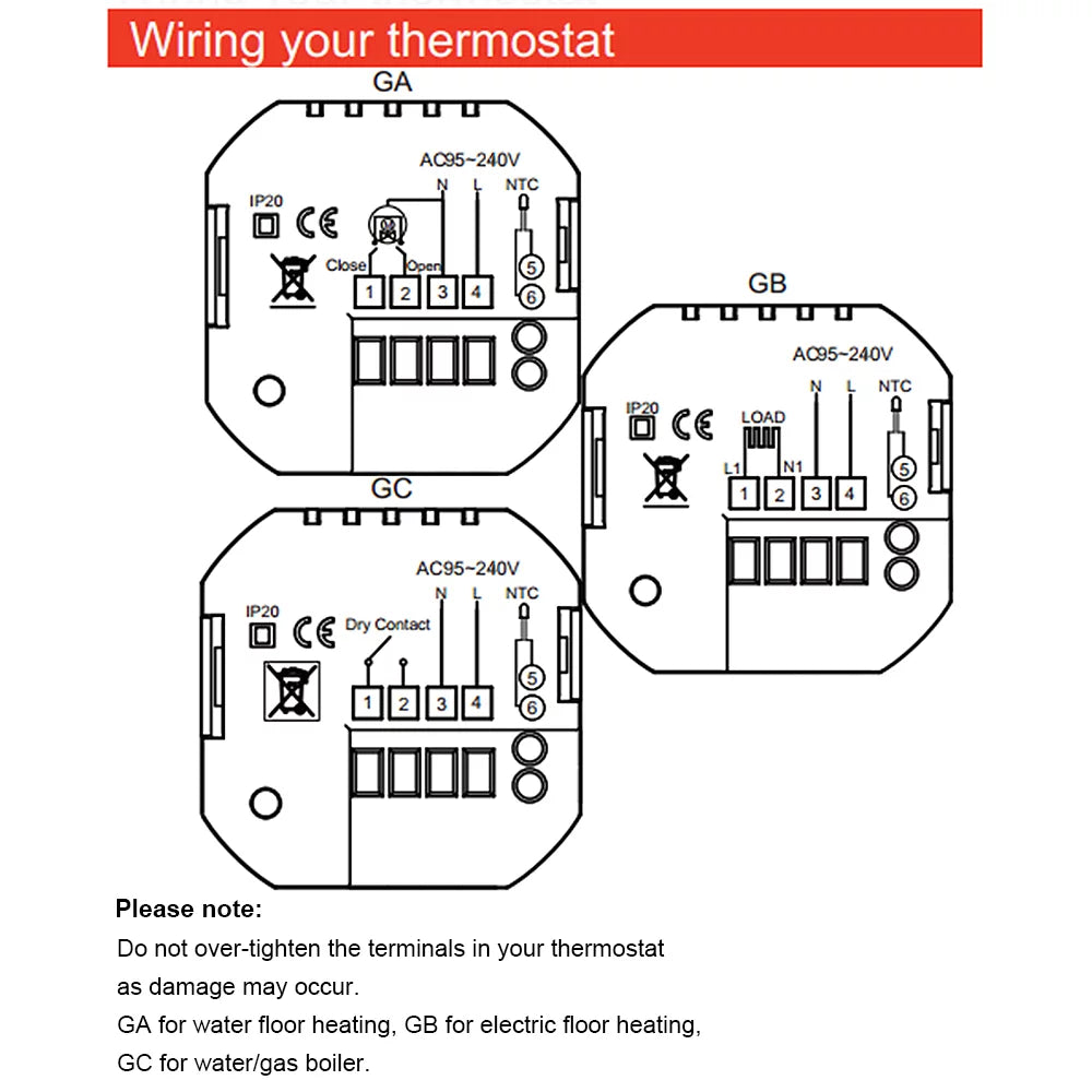 with Temperature Tomshoo Control, Home Water/Gas Compatible Smart Wi Fi Thermostat Boiler Controller