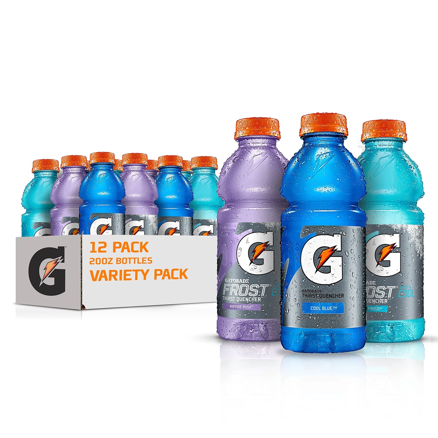 Ounce Fl Of Variety 20 Pack 12 Original 3-Flavor Gatorade Pack, Thirst - Quencher Frost