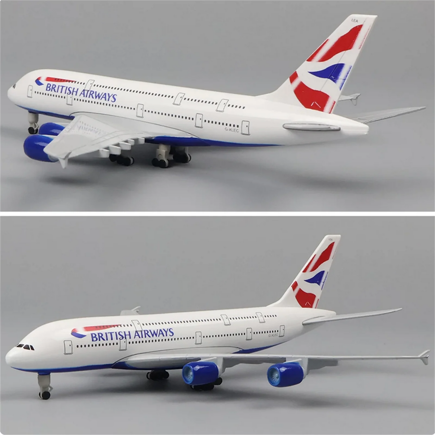 A380 Living Airways Room for Display Plane or Alloy Elegant Model Room and British Decoration Aircraft Model Retro