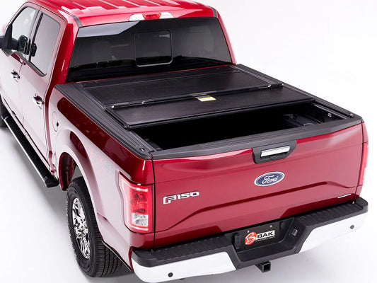 BAK F1 by | Hard Truck Ford 772327 (78.9") 7" with 6' - Folding Bed F-150 2015 Bed BAKFlip RealTruck Tonneau 2020 Compatible | Cover