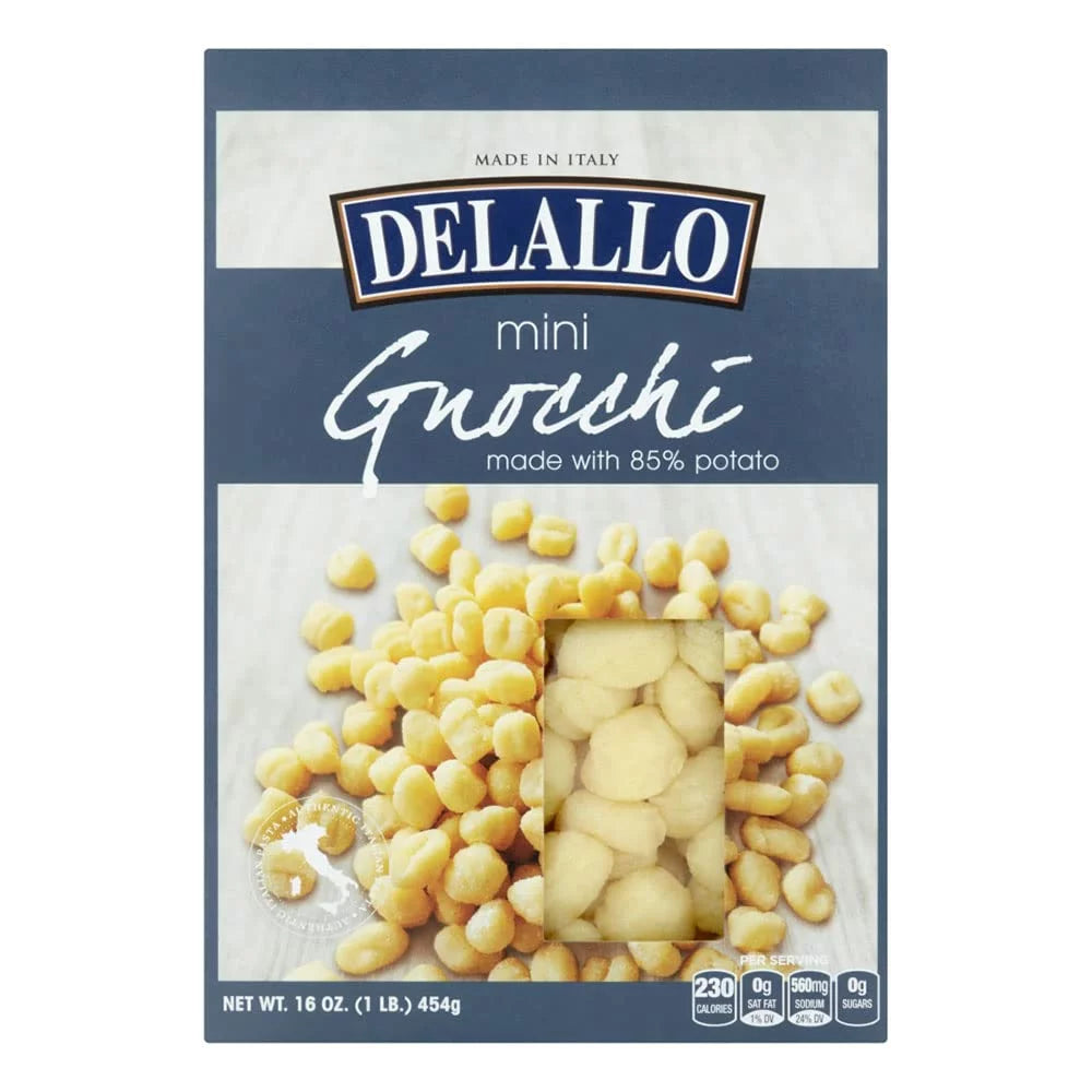 Mini DeLallo 1lb, Potato Gnocchi, 12-Pack