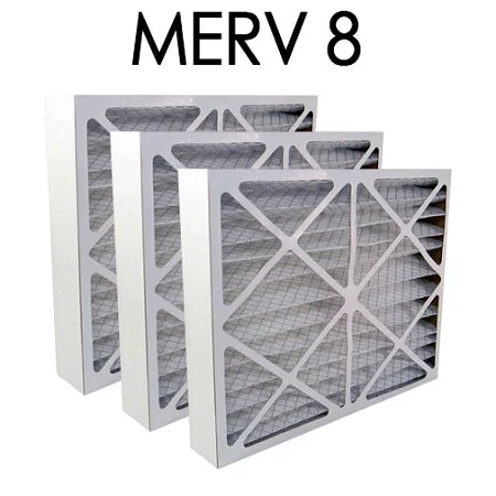 8 Size Actual Filter | Air Pleated MERV 3PK 23.375x23.375x3.625 - 24x24x4