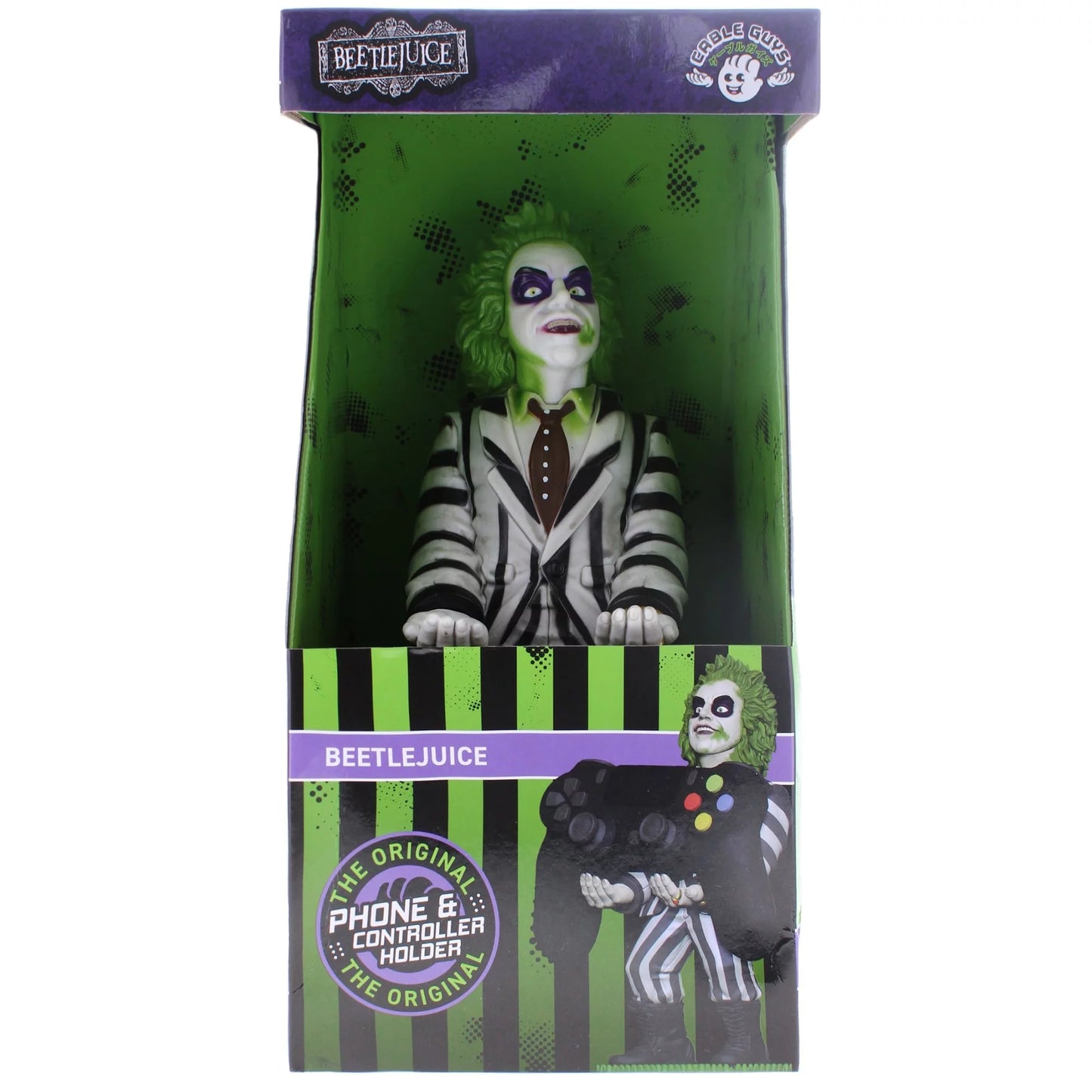 Cable Gaming Licensed Bros: Gaming: Controller Holder, Figure Stand, & Exquisite Phone Warner Original - Guys, Mobile Device Beetlejuice