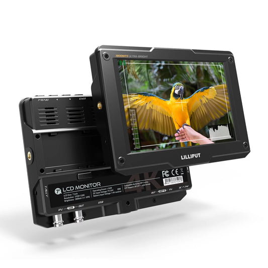 4K Ultra On- 4K- LILLIPUT 7 Photos HD Taking Monitor Movi Functions with Inch & & Support Creating Input Sunlight Resolution 3D-LUT Full for Output HDR 1800nit Viewable 3G-SDI H7S Brightness