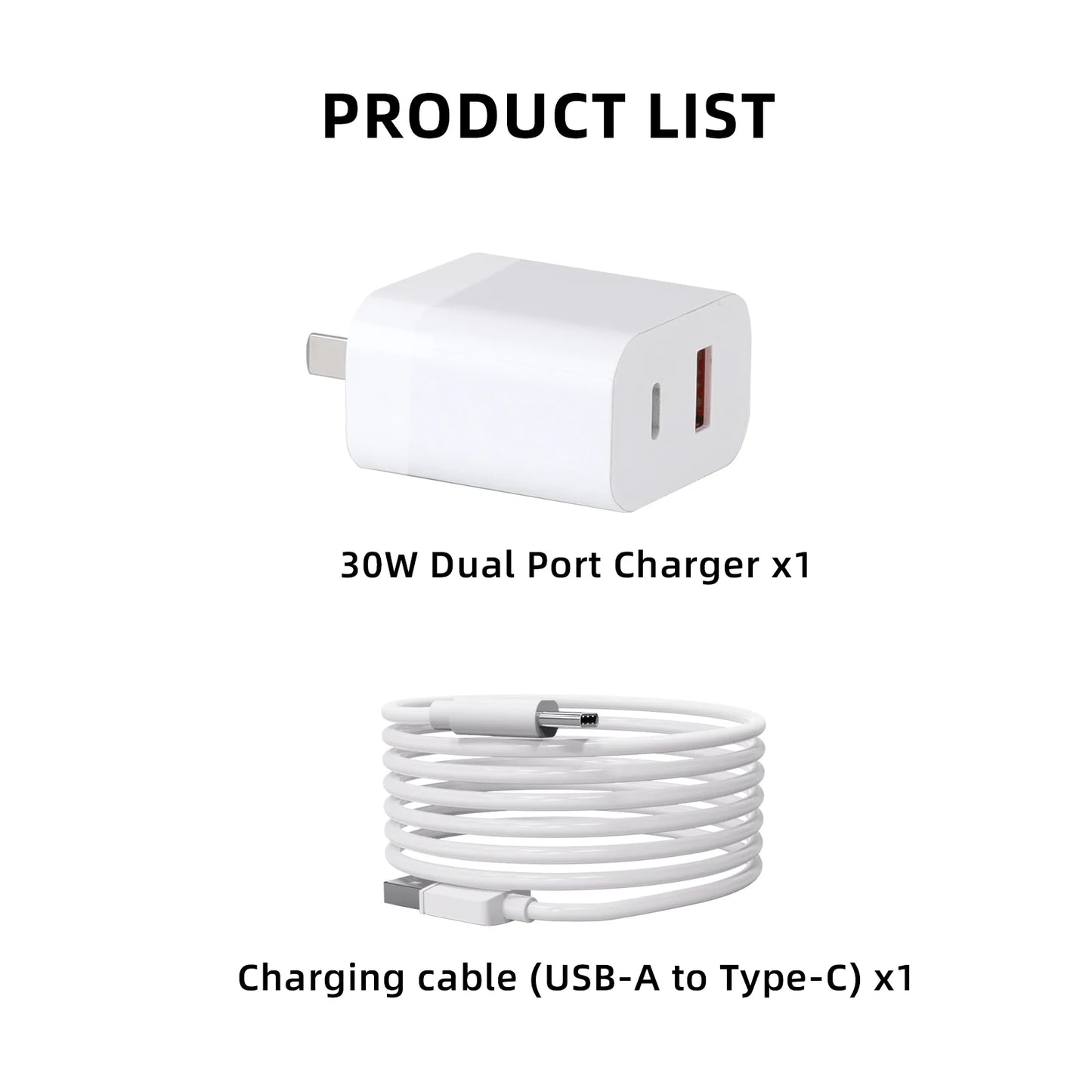 with 3 USB for Charger Mini Pro Cable Dual-Port Parts 2/Mini Type-C Charging Charging DJI 30W