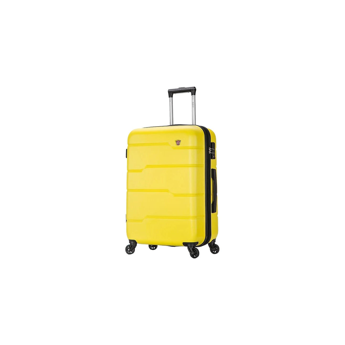 4-Wheel DUKAP Luggage Plastic RODEZ Yellow Spinner (DKROD00M-YEL)