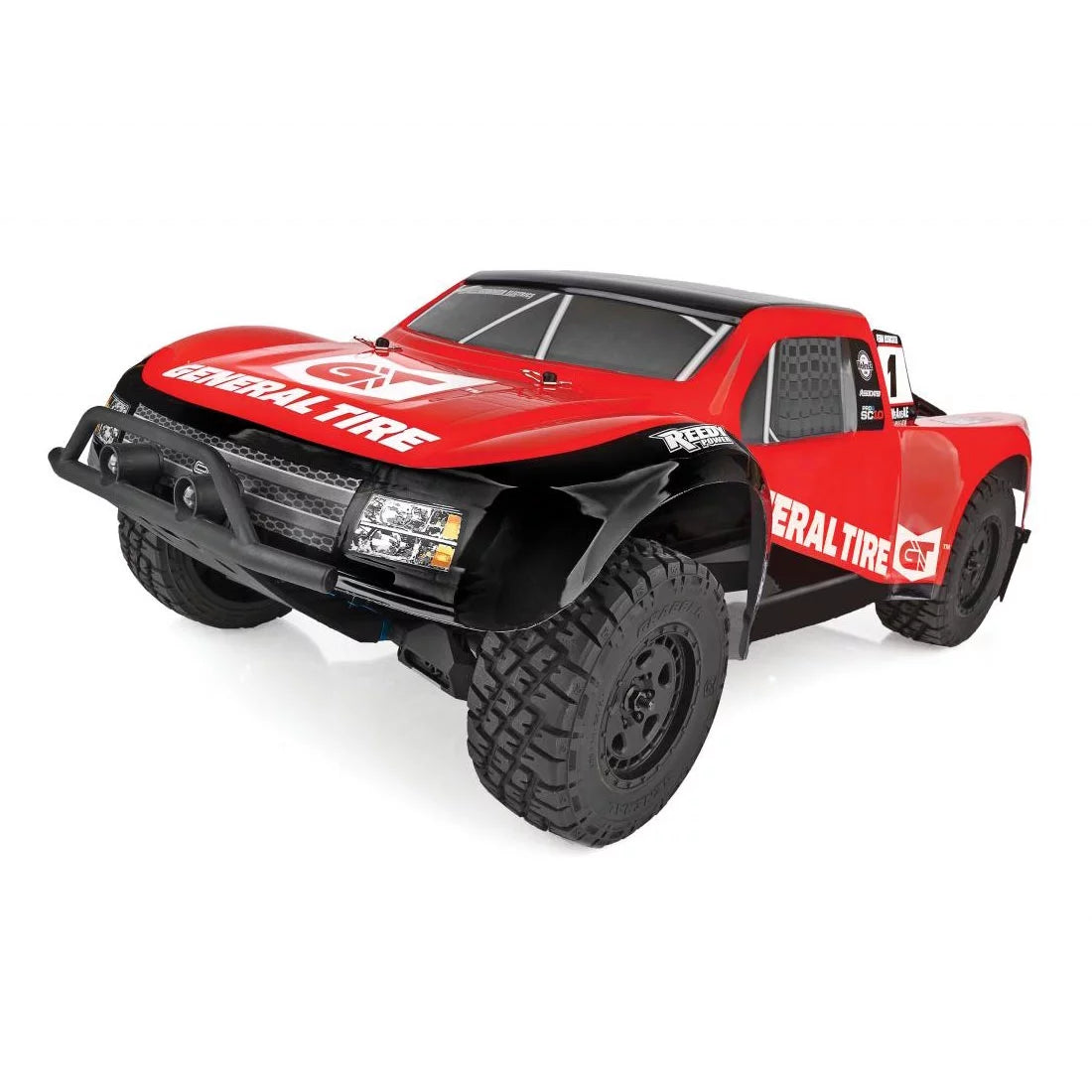 1/10 Team Trucks 4 Drive Wheel LiPo Tire Short Electric Run Ready Course to Truck ASC20531C General Pro4 SC10 1/10 Associated Combo RTR RTR Off-Road