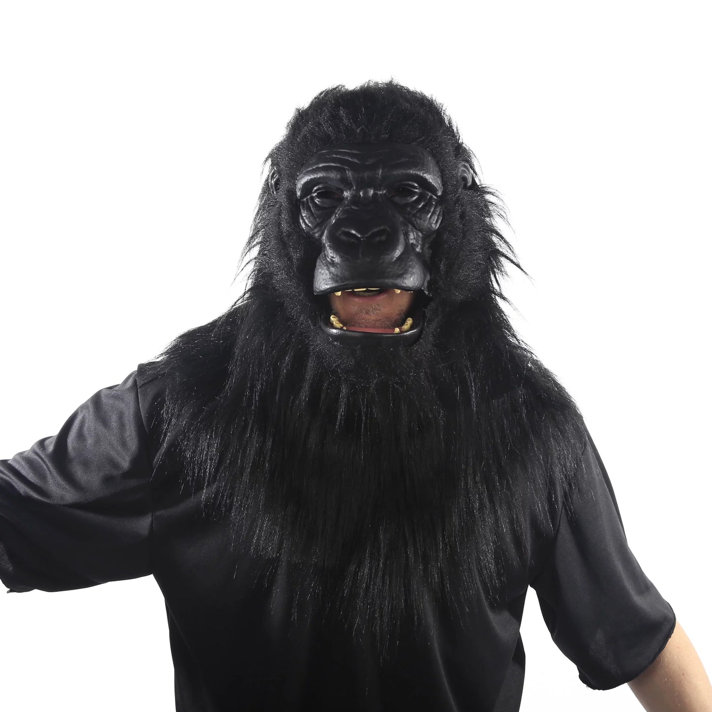 To Celebrate Way Gorilla, With Halloween Fur, Adult Mask Jaw-Motion